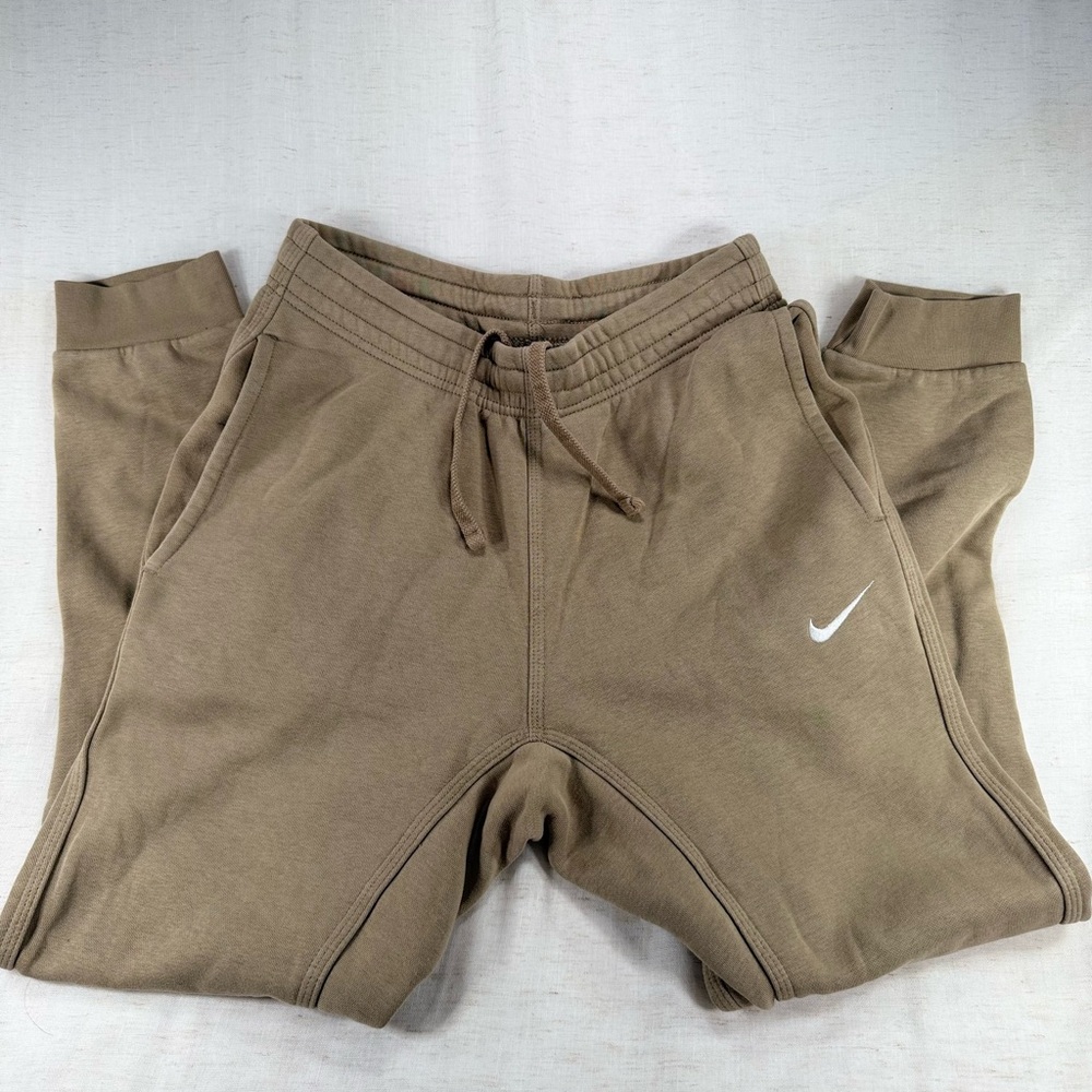 Nike Men Brown/Tan Drawstring Jogger Bottoms size small